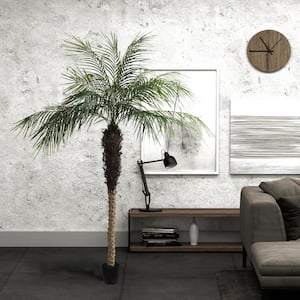 7 ft. Green Artificial Phoenix Palm Tree In Pot