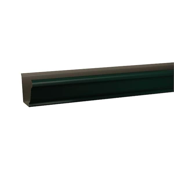5 in. x 10 ft. Grecian Green Aluminum K-Style Gutter