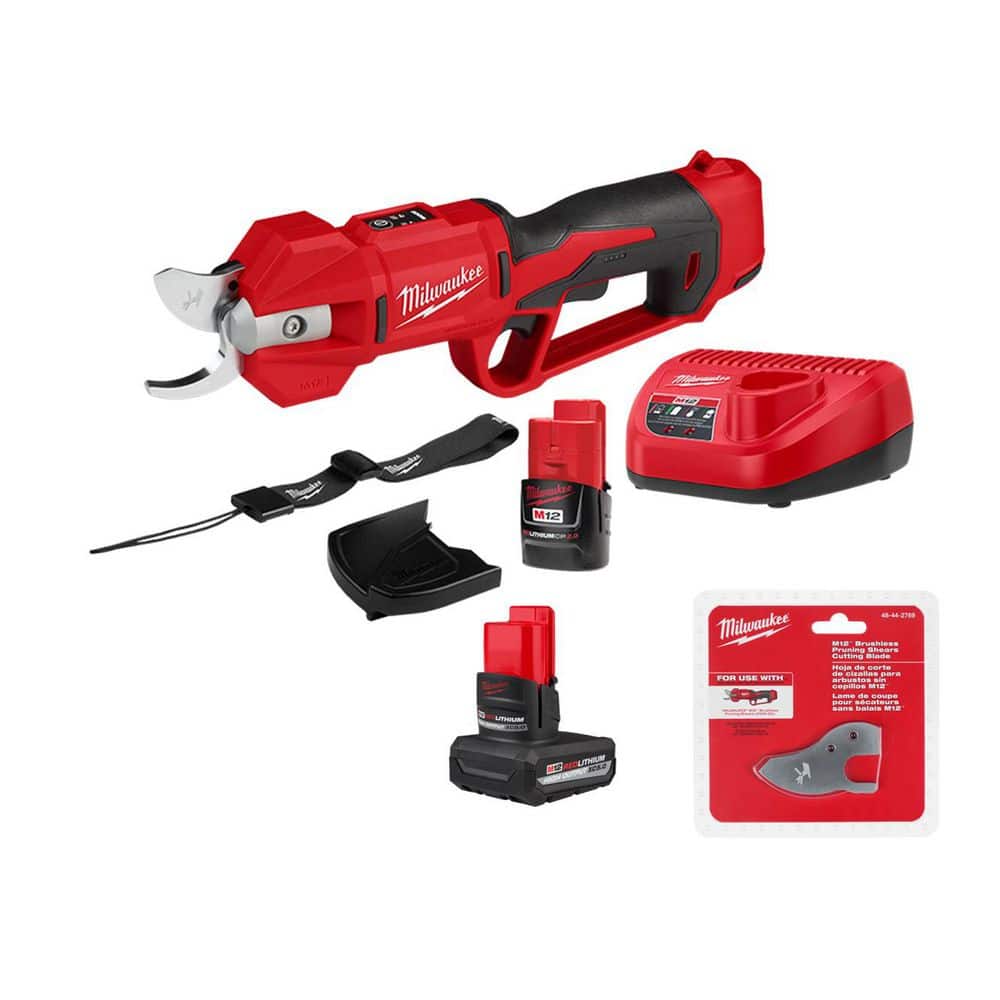M12 12V Cordless Brushless Pruner Shears Kit w 2.0 Ah Battery & Charger, M12 HO 5.0 Ah Battery, Replacement Pruner Blade price history on PriceWatchPro