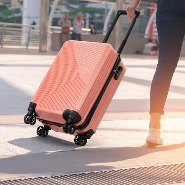 HIKOLAYAE Carry On Luggage, 20 in. Hardside Suitcase ABS Spinner