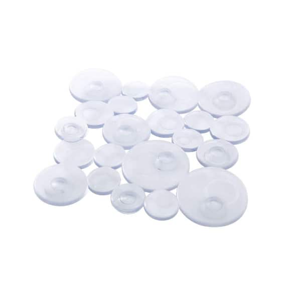 SlipX Solutions Circles Bath Treads in Clear (6-Count)