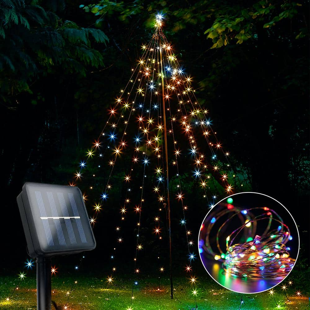 Hampton Bay Outdoor/Indoor 33 ft. 3 AA Battery Operated Copper Wire LED  Fairy String Light, Color Changing EY01-C100-A1 - The Home Depot