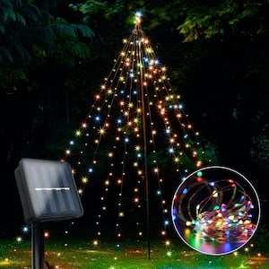 100 Light 33 ft. Indoor/Outdoor Waterproof Multicolor Battery Operated Integrated LED Fairy String Light(2 Pack)
