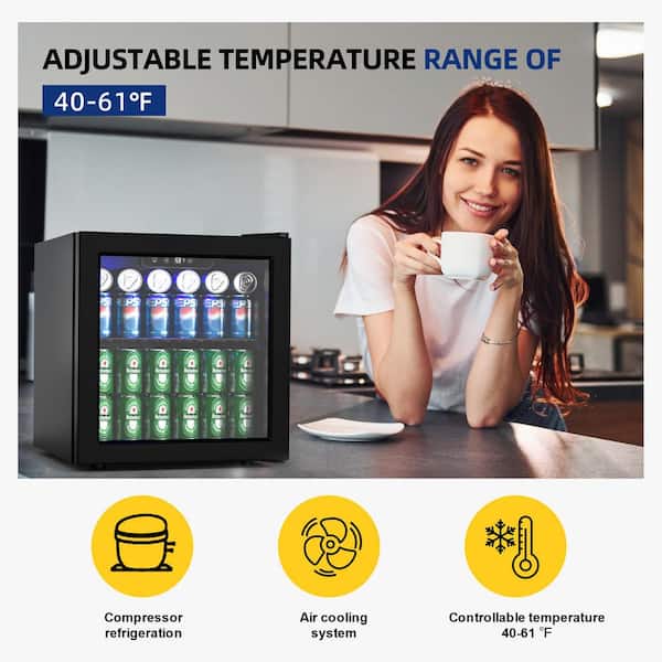 SIMZLIFE 17 in. Single Zone 50-Cans Freestanding/Countertop
