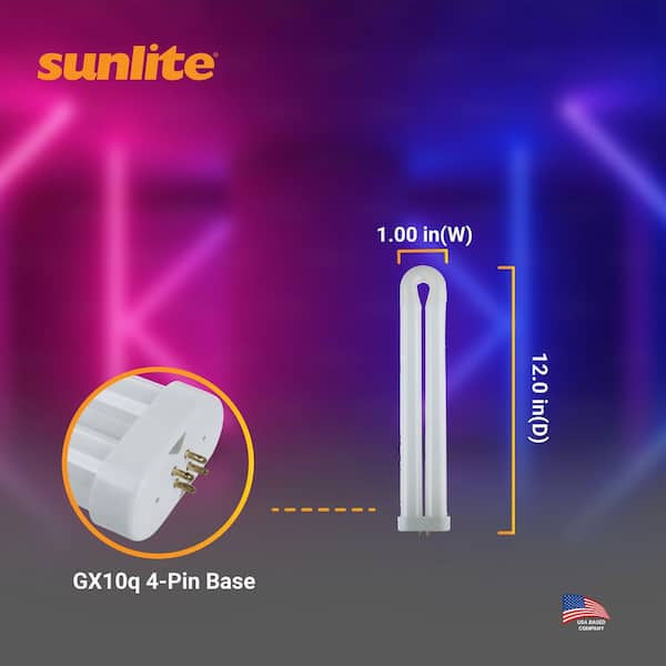 14.75 in. 50-Watt T10 U-Bent Ful Fluorescent Tube Light Bulb Black Light (12-Pack)