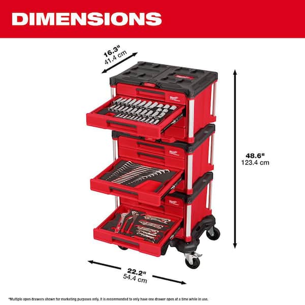 Milwaukee Master Mechanics Hand Tool Set with PACKOUT Drawers and