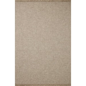 Dawn Natural 18 in. x 18 in. Indoor/Outdoor Sample Area Rug