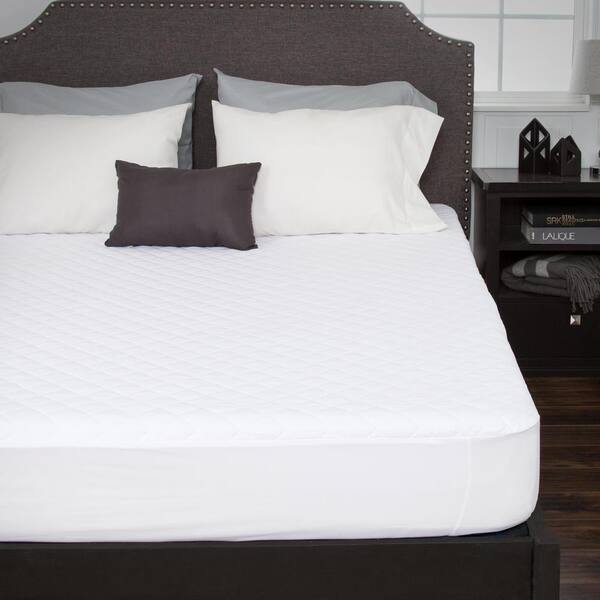 Bluestone Twin 16 in. Waterproof Mattress Pad with Expandable Fitted Skirt