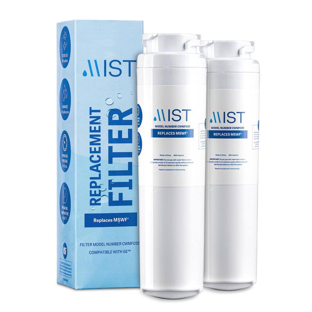 MSWF Compatible with GE MSWF, 101820A, 101821B, 101821-B Refrigerator Water Filter (2-Pack) price history on PriceWatchPro