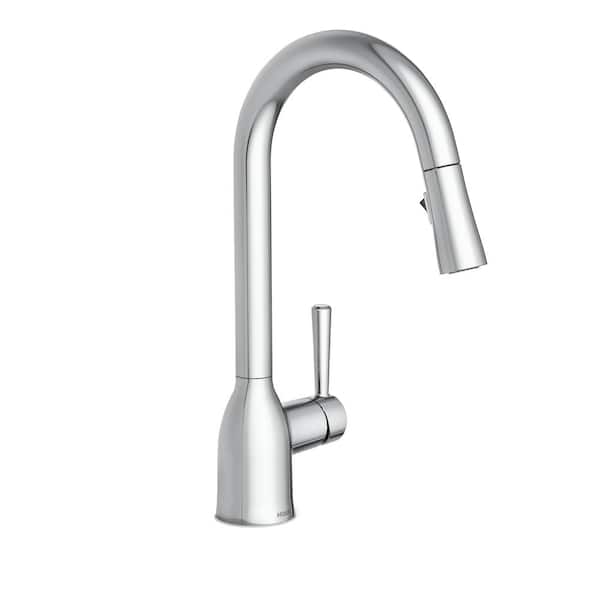 MOEN Adler Single-Handle Pull-Down Sprayer Kitchen Faucet with Power Clean and Reflex in Chrome