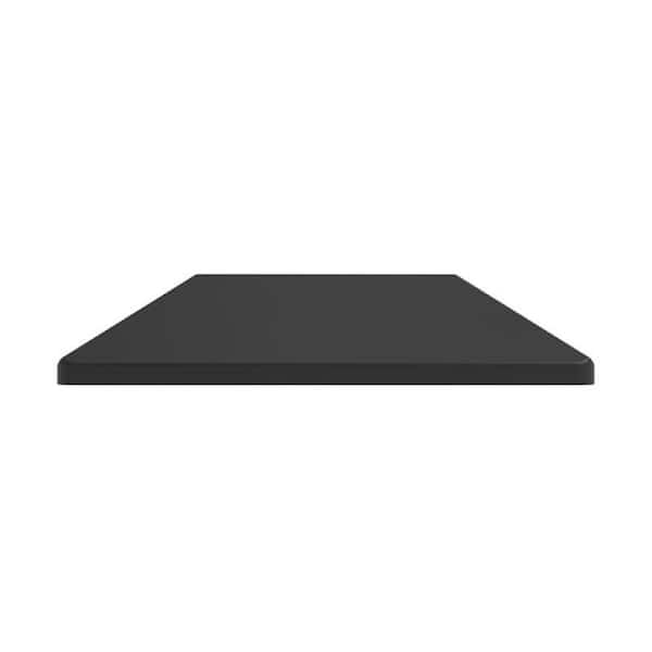 FORTRESS Versai 5 in. x 5 in. Black Steel Post Base Cover for 2x2 in. Nominal Post