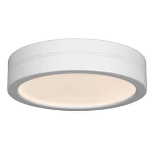Titan Matte White Color Changing Integrated LED Ceiling Fan Light Kit