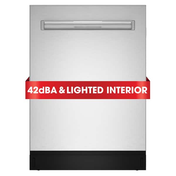 Sharp 24 in. Top Control Built-In Tall Tub Dishwasher in Stainless Steel with 6 Cycles 45dBA