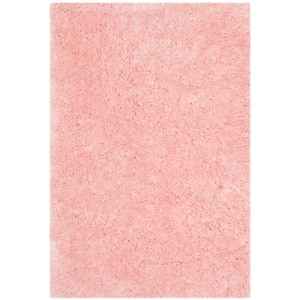Arctic Shag Pink 5 ft. x 8 ft. Solid Area Rug