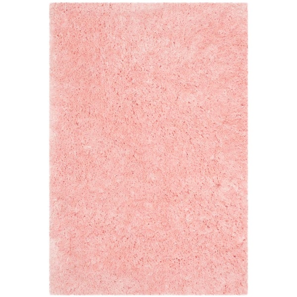 SAFAVIEH Arctic Shag Pink 5 ft. x 7 ft. Solid Area Rug