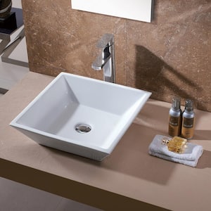 bathroom sink square vessel