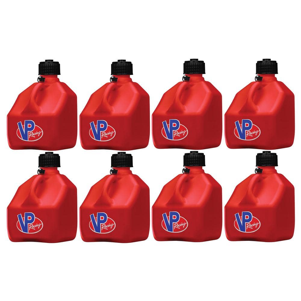 Vp Racing Hdpe 3 Gal Liquid Container Utility Jug Red 8 Pack 8 X 4162 Ca The Home Depot 8136