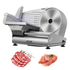 Meat Slicer 180 Watt Electric Deli Slicer with 7.5 in. SUS420 Stainless Steel Blade and Blade Guard for Home Use Silver