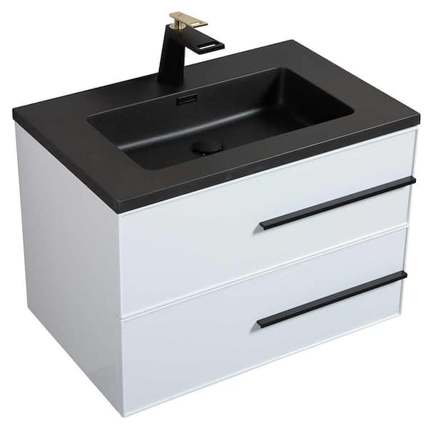 George William Cabinetry Caldwell 35.4 in. W x 18.9 in. D. x 20.7 in. H Bathroom Cabinet Floor-standing MDF Bathroom Vanity Washbasin Combination