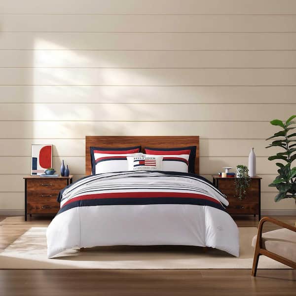 Tommy Hilfiger Tommy Classic Stripe 3-Piece White/Red/Navy Blue