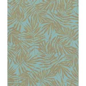 La Veneziana Green Leaf Paper Strippable Wallpaper (Covers 56.4 sq. ft.)