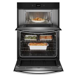 27 in. Electric Wall Oven & Microwave Combo in. Fingerprint Resistant Stainless Steel with Convection and Air Fry