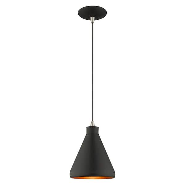 Sadler 1 Light Black Mini Pendant