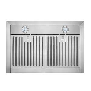 BWT2 30 in. 450 Max Blower CFM Convertible Wall-Mount T-Style Chimney Range Hood with Light in Stainless Steel