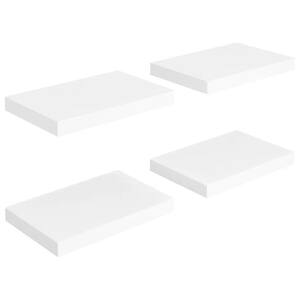 Pack of 4 Econoco DA248/W Duron Injection-Molded Shelves 13 Depth x 48 Length White 