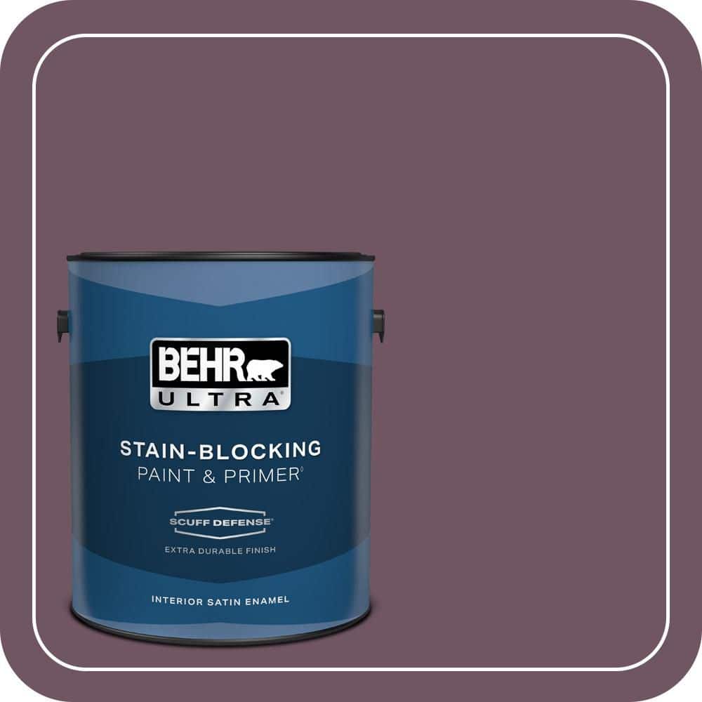 1 gal. #S110-7 Exotic Eggplant Extra Durable Satin Enamel Interior Paint & Primer price history on PriceWatchPro