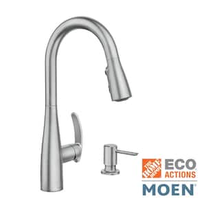 Reyes Single-Handle Pull-Down Sprayer Kitchen Faucet with Reflex and Power Clean in Spot Resist Stainless