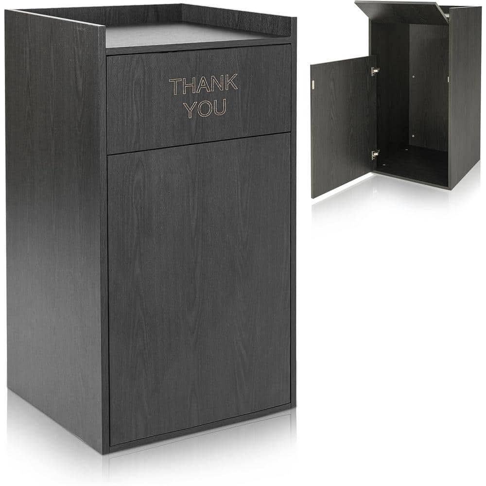 Alpine Industries 40 Gal. Black Wood Tray Top Food Service