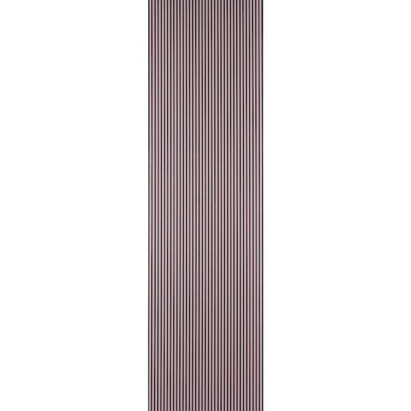 Tiny Slats 1/4 in. x 1 ft. x 9.3 ft. Pink Smokey Rose Glue-Up Foam Wood Slat Walls (30-Pack)/279 sq. ft.