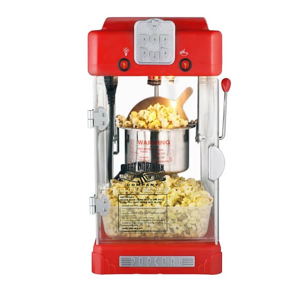 Great Northern Pop Pup 2.5 oz. Red Countertop Popcorn Machine with Measuring Spoon