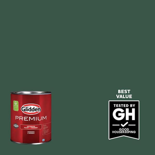 Glidden Premium 1 qt. PPG1137-7 Black Spruce Flat Interior Latex Paint