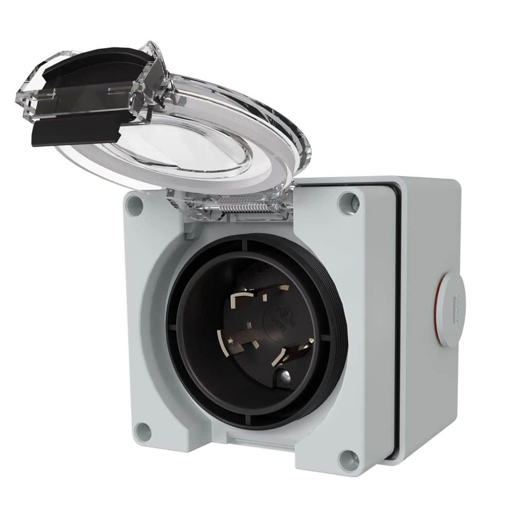 30 Amp Power Inlet Box, 250V, Outdoor Dustproof and Weatherproof for Generators, Welding Machines, ETL Listed price history on PriceWatchPro