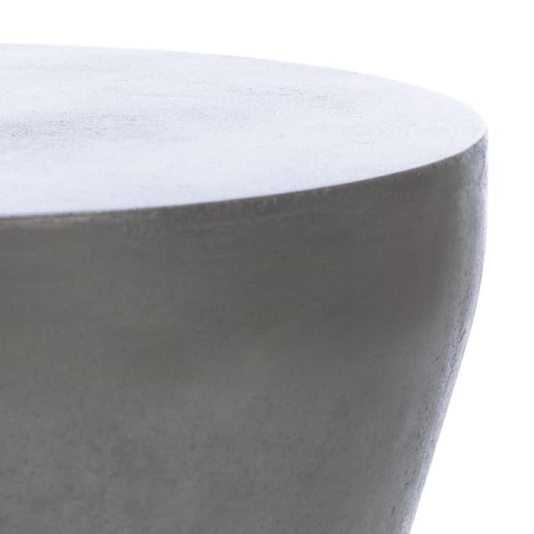 SAFAVIEH Torre Dark Gray Round Stone Indoor/Outdoor Accent Table