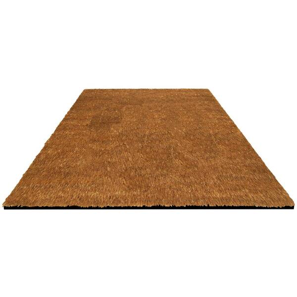 Michigan St Brown 29.5 in. x 19.5 in. Coir Fiber Colored Logo Door Mat