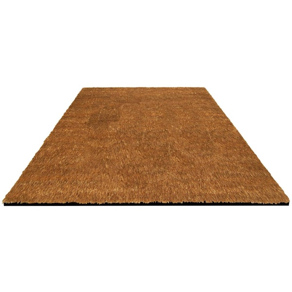 Wisconsin Brown 29.5 in. x 19.5 in. Coir Fiber Colored Logo Door Mat
