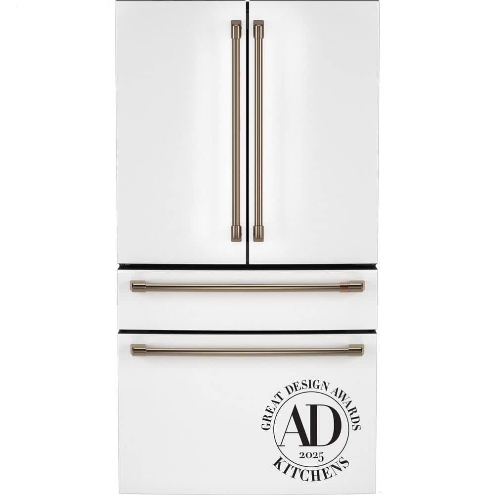 28.7 cu. ft. Smart Four Door French Door Refrigerator in Matte White with Dual-Dispense Autofill Pitcher, Built-In WiFi