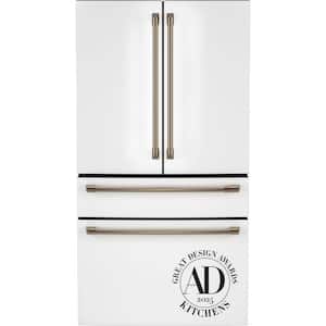 28.7 cu. ft. Smart Four Door French Door Refrigerator in Matte White with Dual-Dispense Autofill Pitcher, Built-In WiFi
