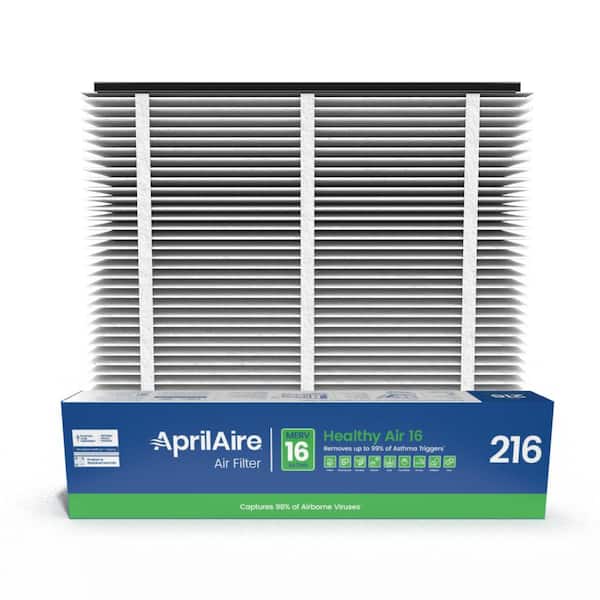 AprilAire 20 in. x 25 in. x 4 in. 216 MERV 16 Pleated Filter for Air Purifier Models 1210, 1620, 2210, 2216, 3210, 4200 (1-Pack)