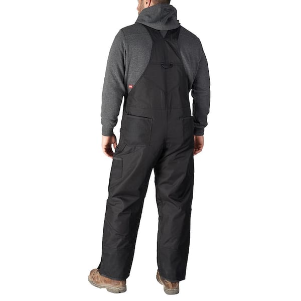Milwaukee Men's Gridiron 2XL Black Zip-to-Thigh Bib Overall
