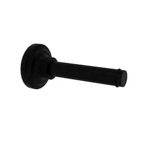 Que New Collection Horizontal Reserve Roll Toilet Paper Holder in Matte Black