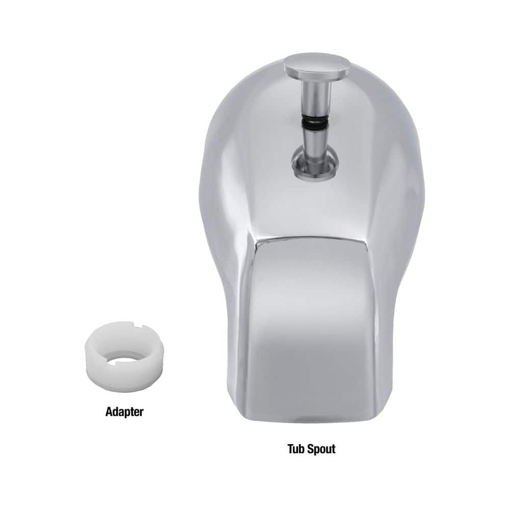 Chrome Universal Fit Tub Spout with Diverter