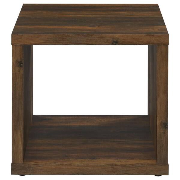 Coaster Frisco 23.5 in. Dark Pine Square Wood Side End Table