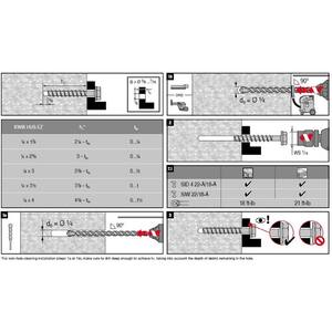 1/4 in. x 4 in. Kwik Hus-EZ Concrete and Masonry Screw Anchor (100-Piece)