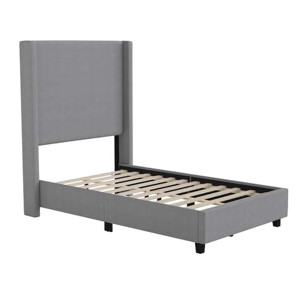 Carnegy Avenue Gray Wood Frame Twin Platform Bed
