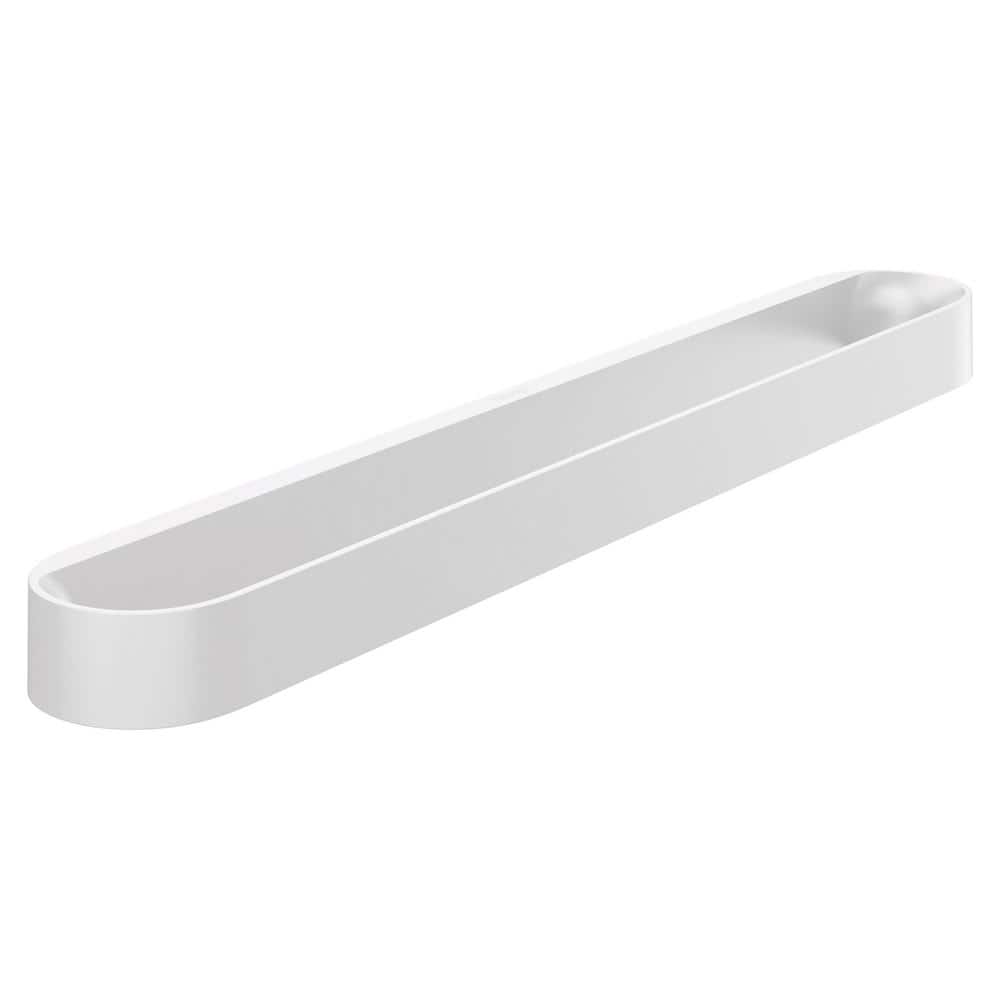 Modern White Wall Mounted Towel Bar