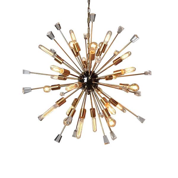 Unbranded 24-Light Gold Chandelier